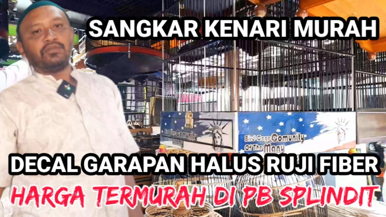 Sangkar Kenari Decal + Ruji Fiber Harga Murah Meriah #sangkarburung #kenari #kenarigacor
