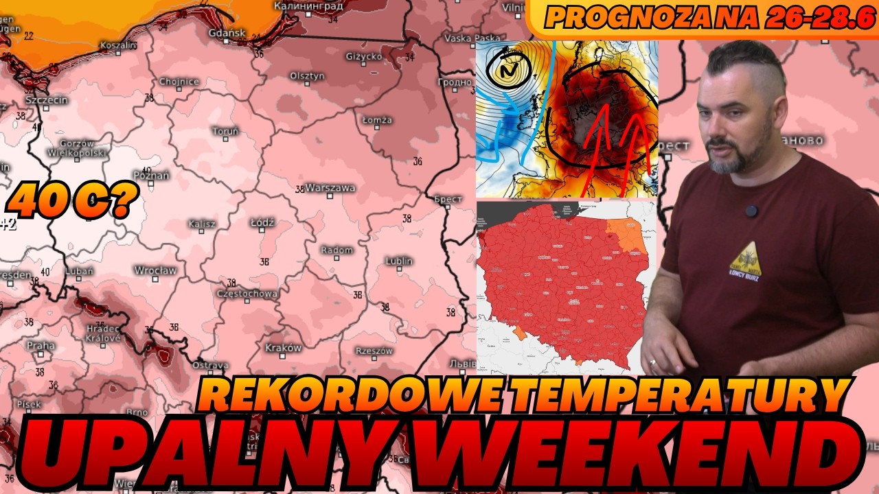 Do 40&deg;C w weekend. Tropikalne noce i ekstremalne upały. Pogoda na weekend