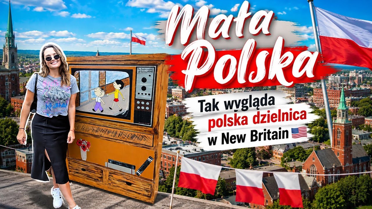 Polska dzielnica LITTLE POLAND 🇵🇱 w New Britain.Bolek i Lolek, monopolowy, spacer po okolicy 🇺🇸VLOG 