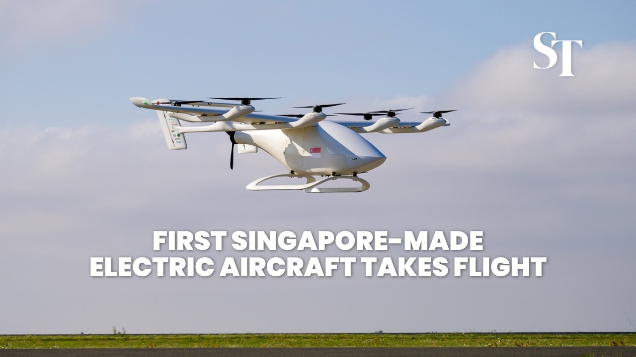 First Singapore-made electric vertical take-off and landing (eVTOL) aircraft takes flight