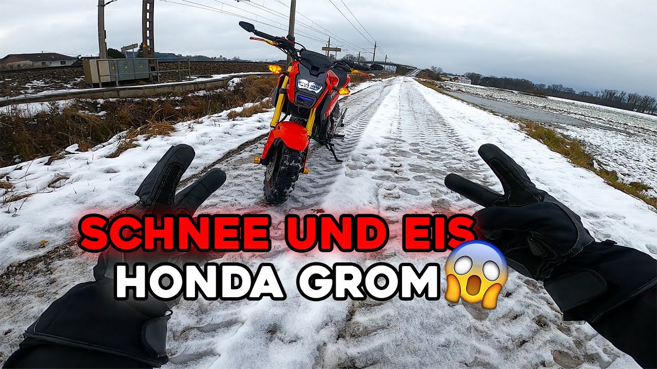MOTORRAD FAHREN IM SCHNEE! 🥶