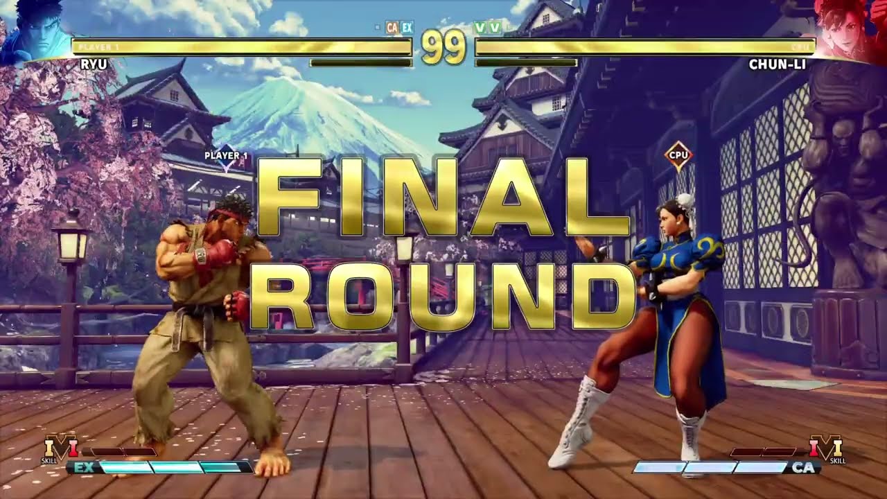 STREET FIGHTER V Ryu vs Chun-li