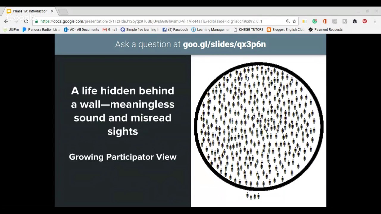 Introduction to Phase 1A: Growing Participator Approach