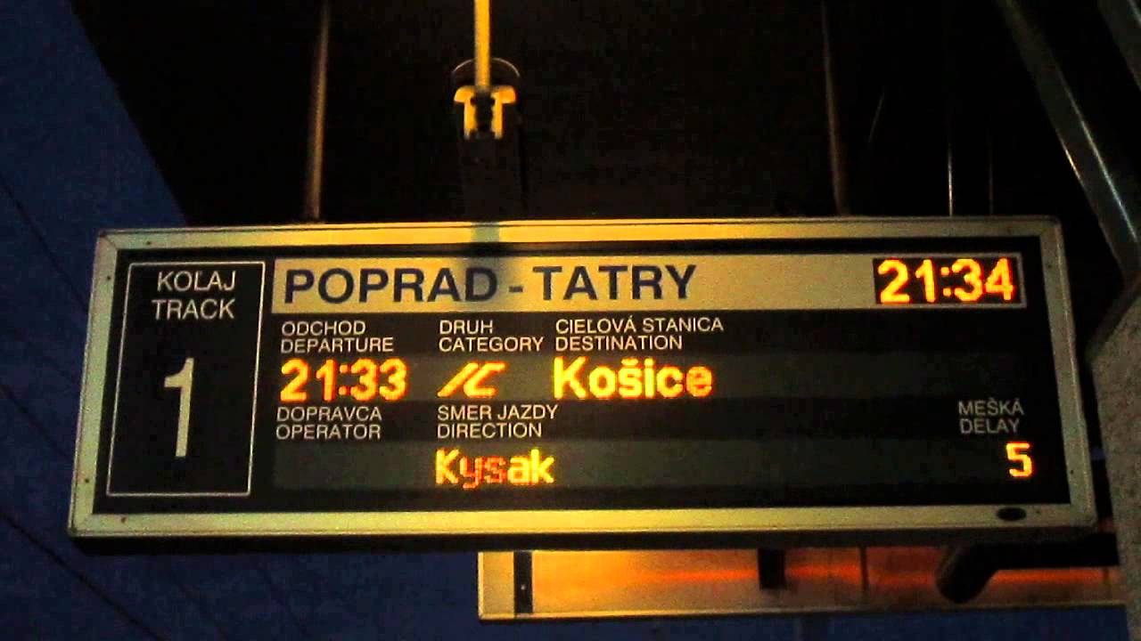 Hlásenie IC 507 LYONESS / Poprad-Tatry 06.07.2014