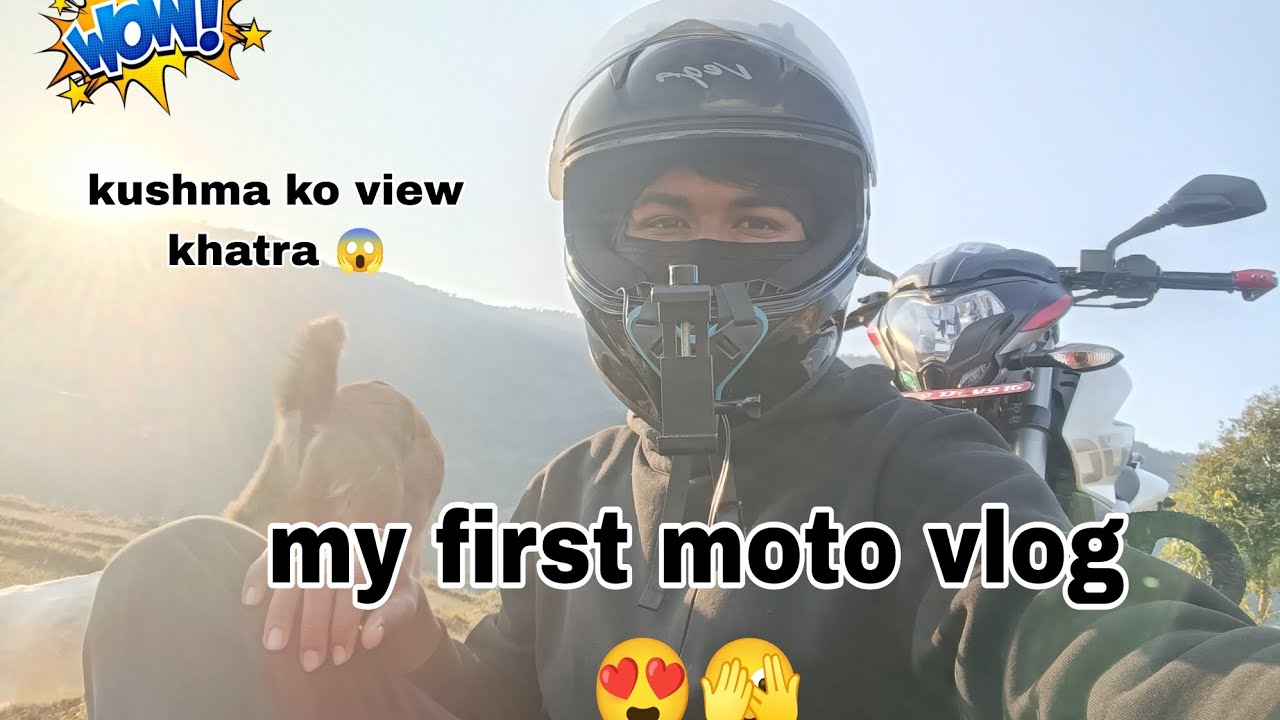 My first moto vlog 😍❤️