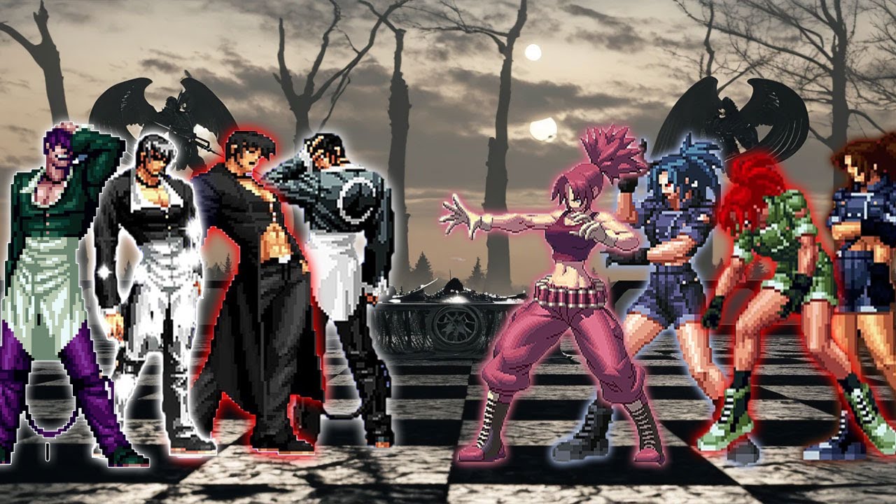 [KOF Mugen] Команда Иори Ягами против команды Леоны Хайдерн