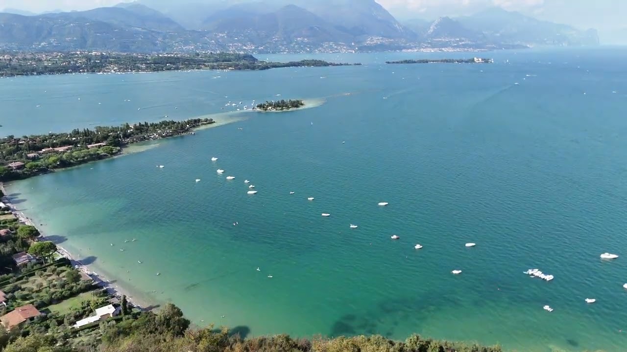 Breathtaking Drone Footage Over Lake Garda | Aerial Views of Northern Italy | 4k