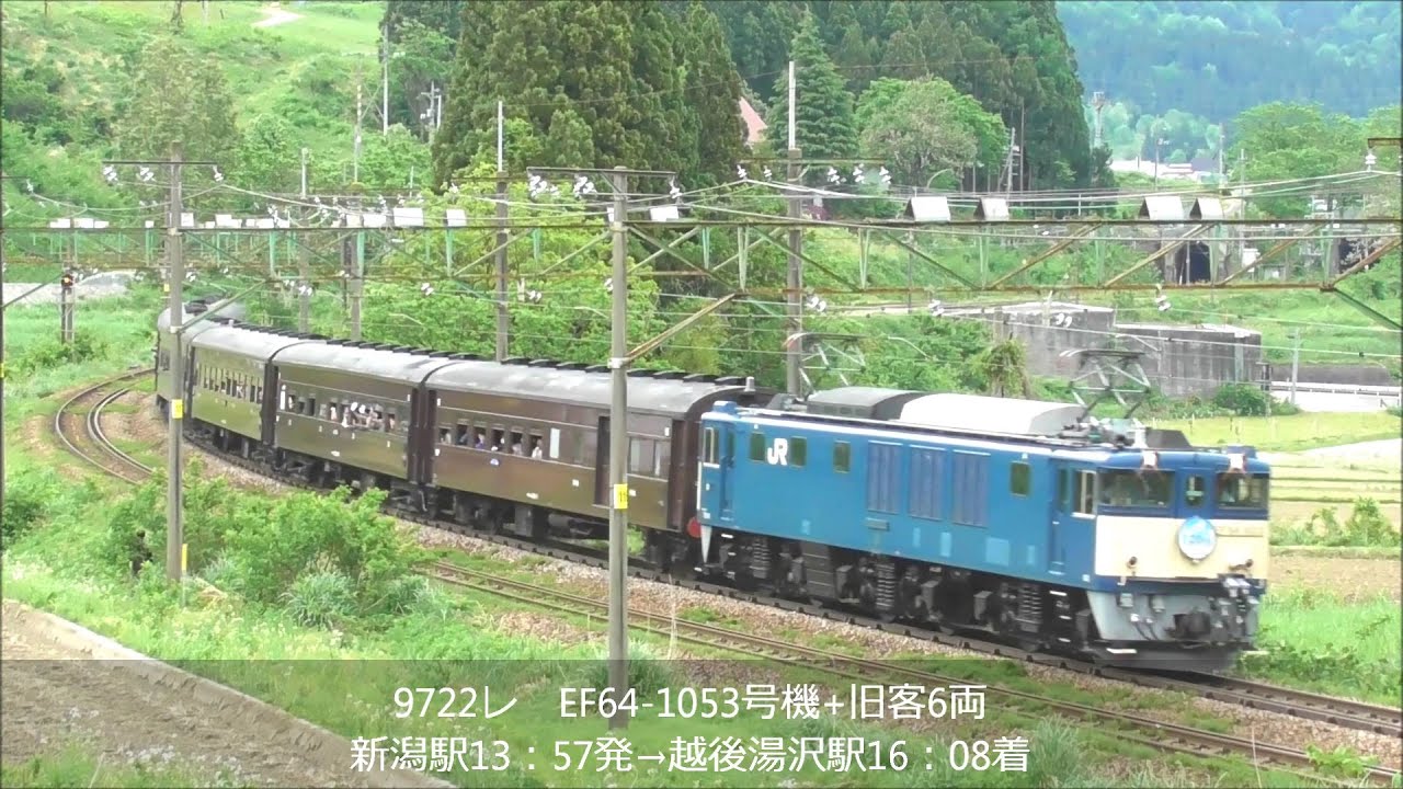 ああ！被られた！EF64 新潟駅開業120周号（復路）2024.5.12 上越線越後湯沢駅付近    panasd 3375