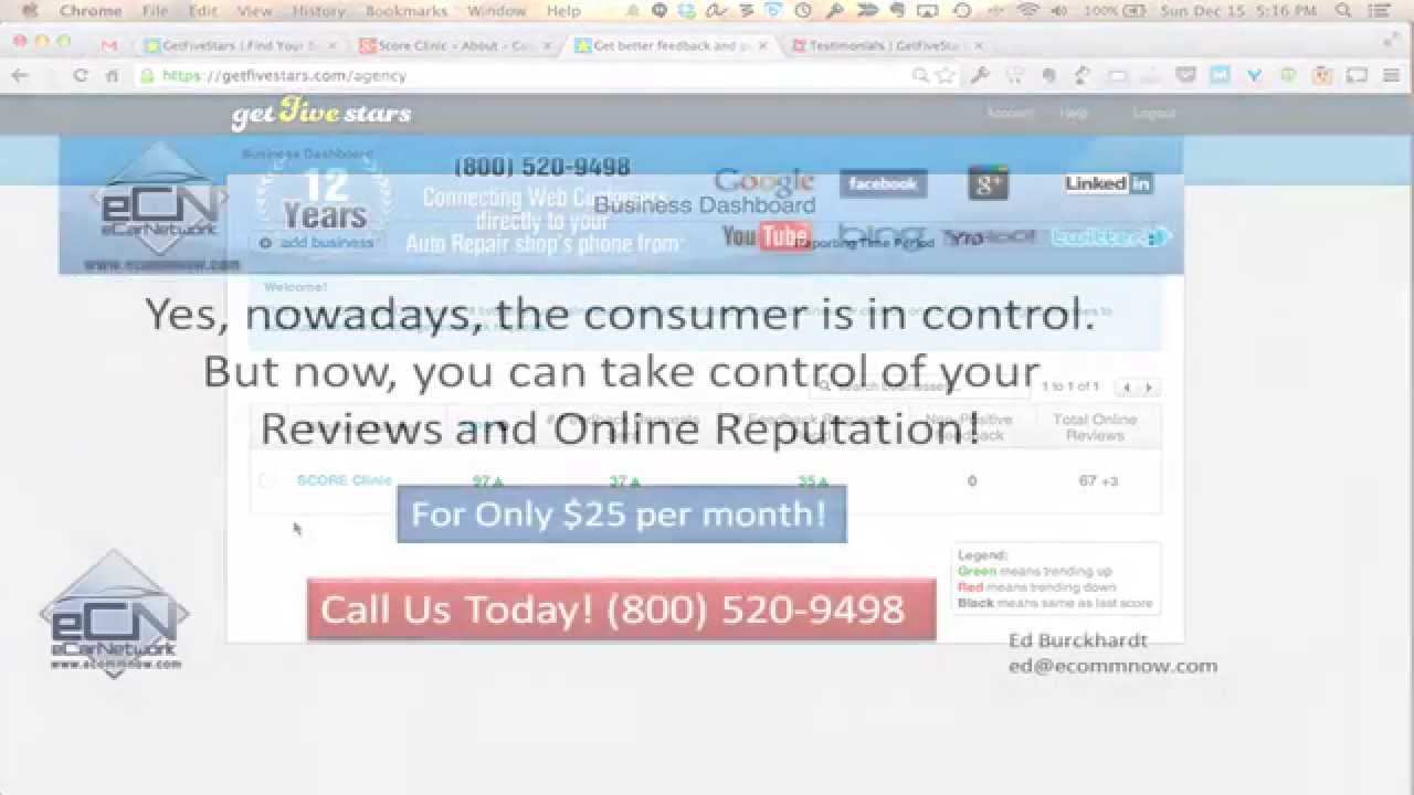 eCommNow GetFiveStars Review System