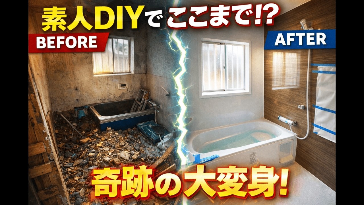 【お風呂DIY】正直、ここまで変わるとは思ってなかった…タイル風呂セルフリフォーム