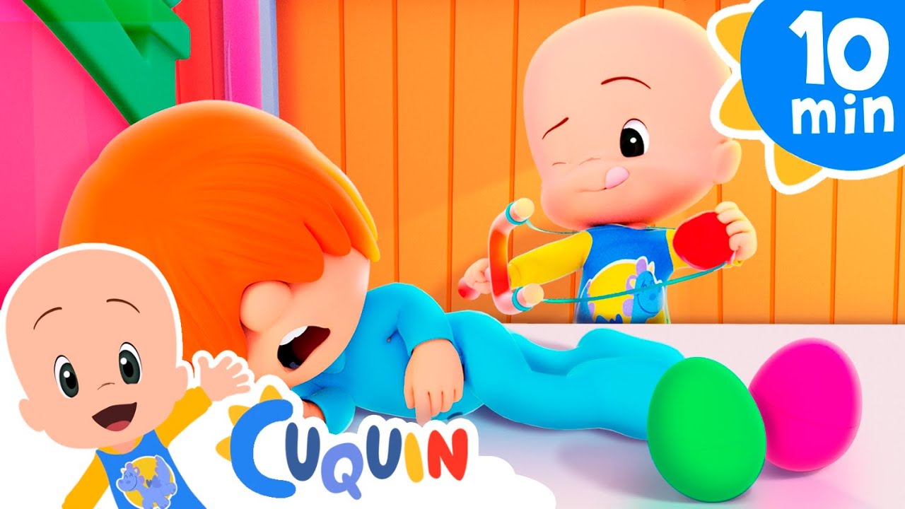 Rolling over in bed with Ten Surprise Eggs | Sing with Cleo & Cuquin