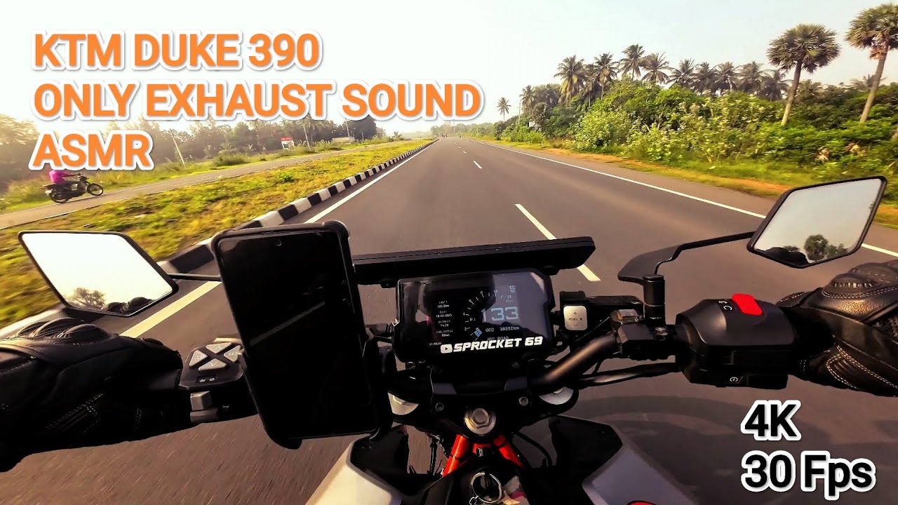 POV Ride Duke 390 Highway Run | Pure Exhaust Sound | ASMR 