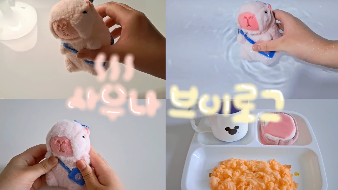 ♨️사우나 브이로그💦 /카피바라 해미 /인형계 브이로그/사우나/카피바라 인형