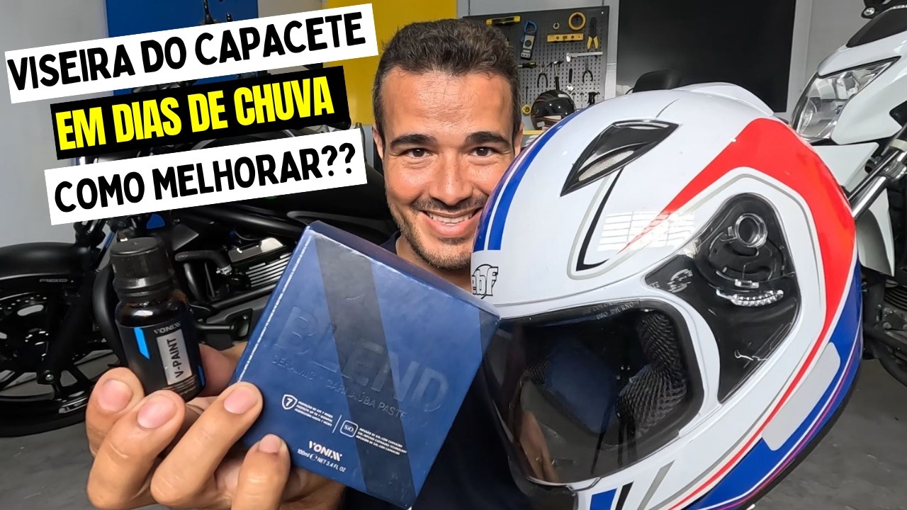 VISEIRA DO CAPACETE NA CHUVA - COMO MELHORAR A VISIBILIDADE