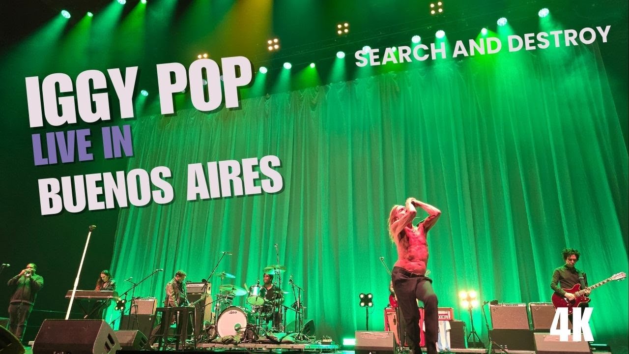 Iggy Pop. Search and Destroy. 12/09/2025. Live in Movistar Arena. Buenos Aires, Argentina.