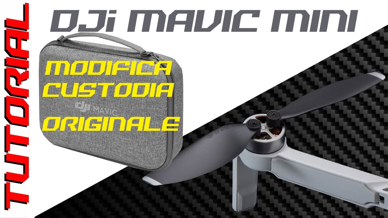 DJi Mavic Mini RISOLVIAMO IL PROBLEMA ELICHE !!! TUTORIAL modifica custodia originale Fly More Combo