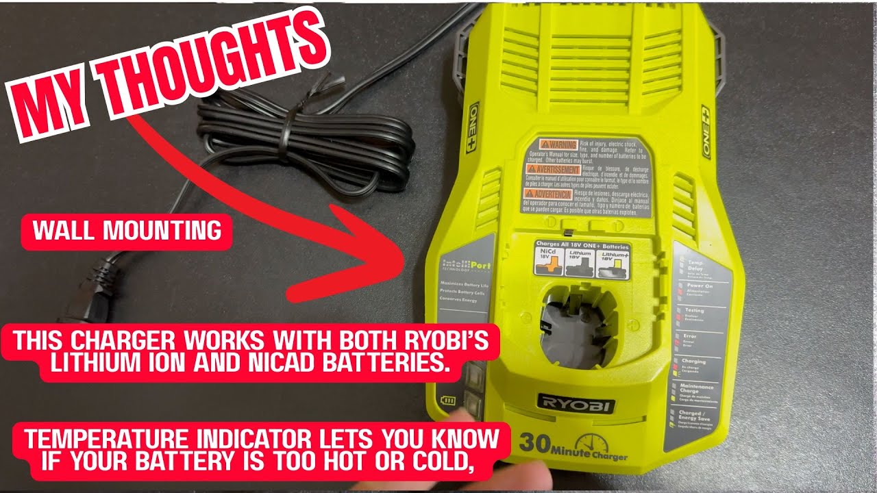 My Review Of The RYOBI P117 One 18V Battery Charger