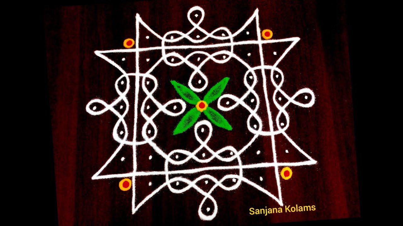 2222. Easy Simple and Beautiful  VaigasiMadha Special Traditional KambiKolam Friday Festival Rangoli