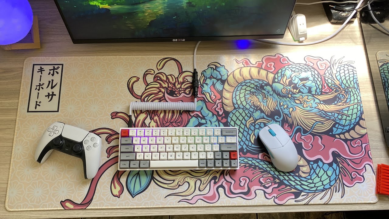 Acessório para deixar o Setup Mais Bonito - Cabo Coiled da Fractal Cables para Teclado Mecânico