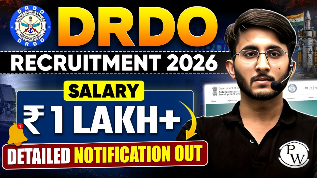 DRDO Recruitment 2026🔥 | Total Vacancy, Salary & Eligibility | Detailed Notification Out