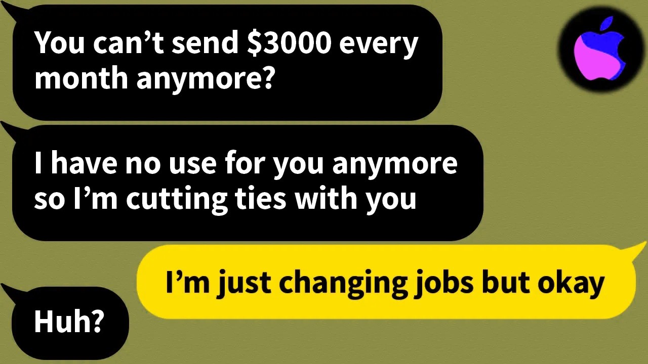 【Apple】 My family cut ties with me because I quit my job