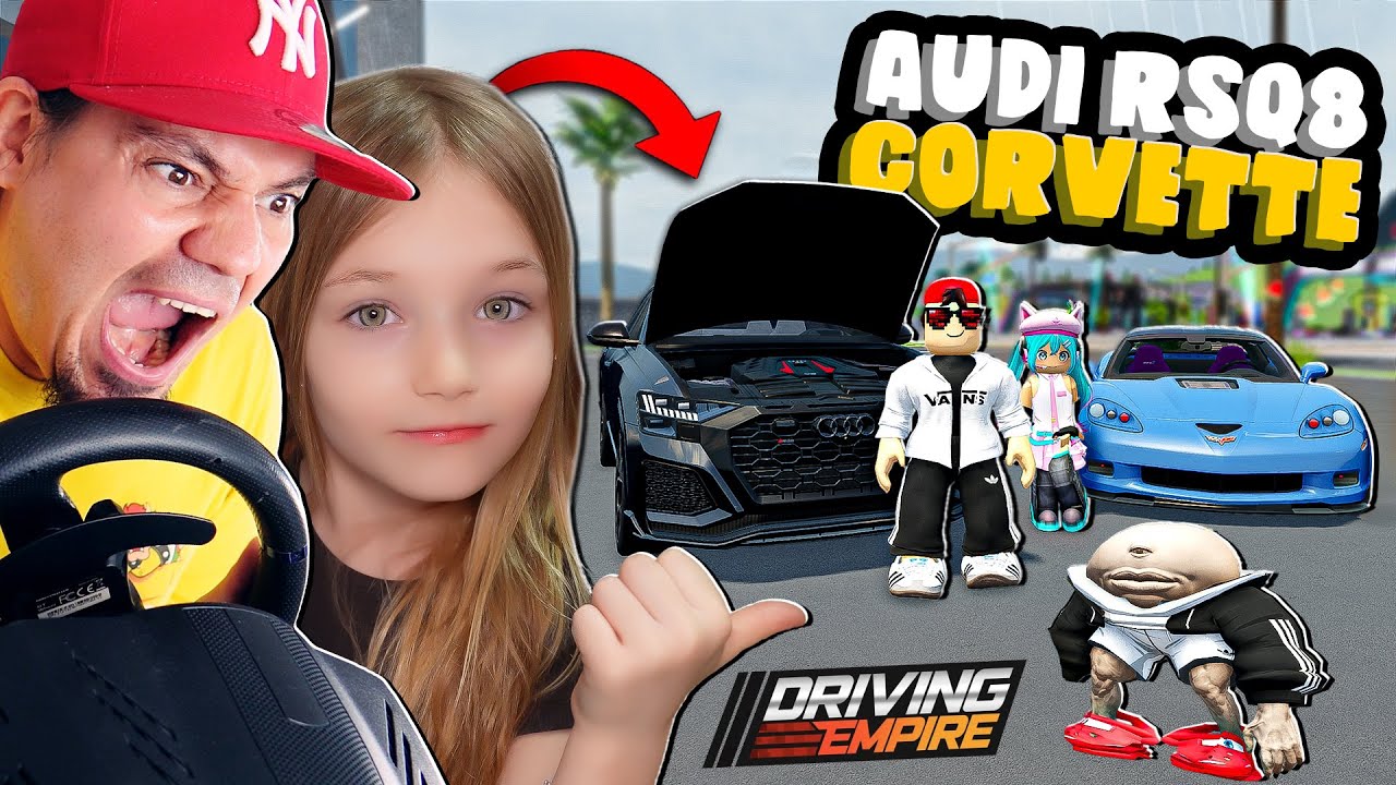 🚘 Chłopcy VS Dziewczyny w AUDI RSQ8 vs CORVETTE w *DRIVING EMPIRE!* | Roblox Driving Empire