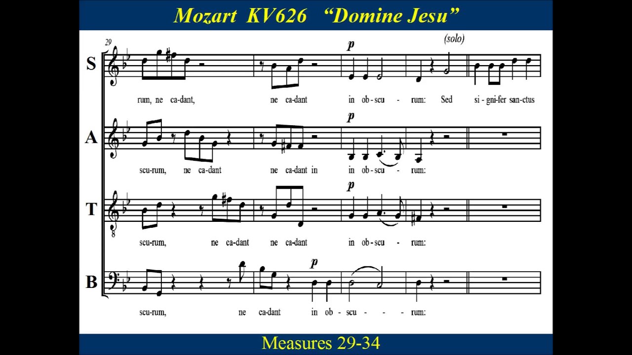Mozart - KV626 - Requiem - 9 - Domine Jesu - Tenor
