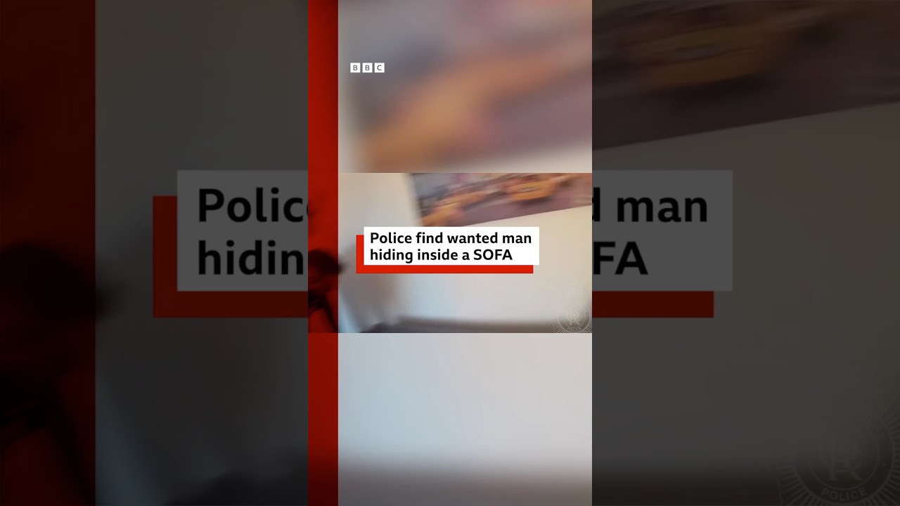 Police find wanted man hiding inside a sofa. #Police #Bedfordshire #BBCNews