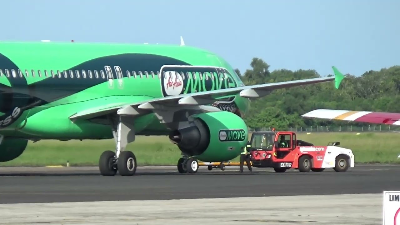 Plane Spotting @ Sandakan Airport =Airasia MOVE Livery + Boeing 737Max=