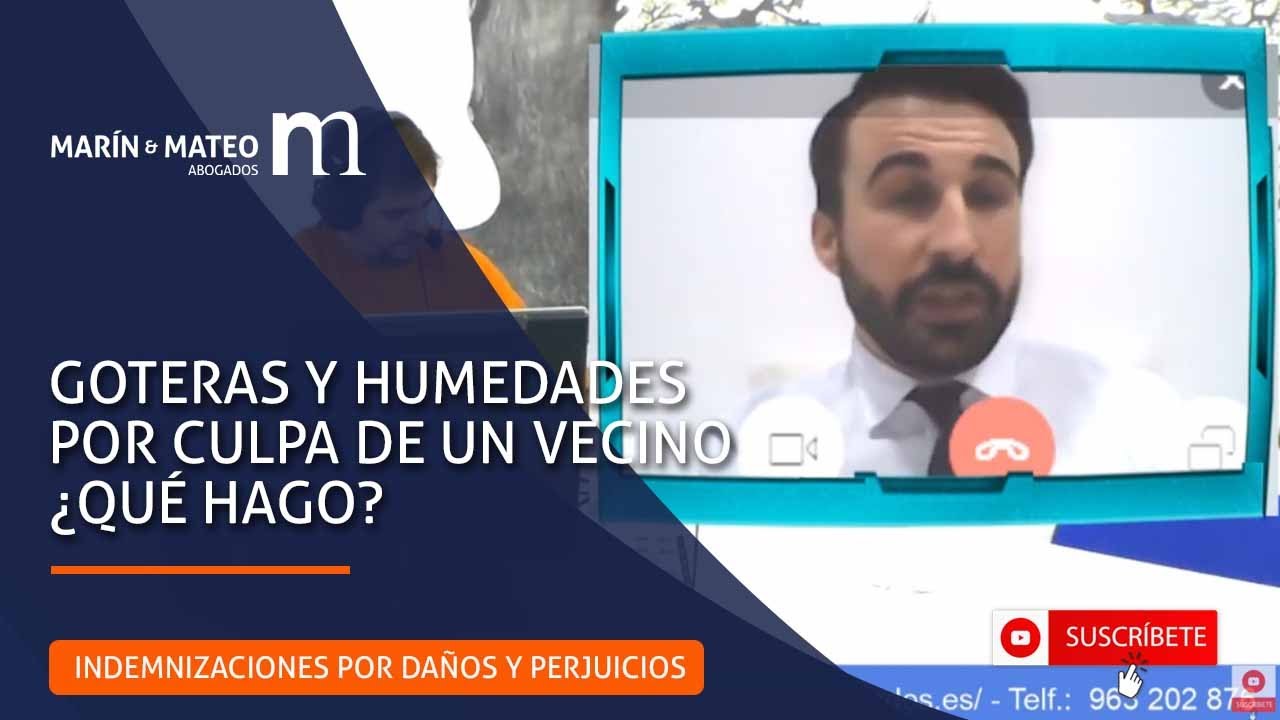 Goteras o humedades por culpa de algún vecino ¿Qué hago?