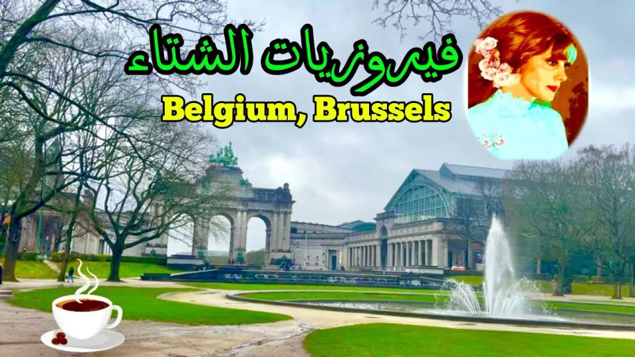 فيروزيات الشتاء تحت المطر فى مدينه بروكسيل،بلجيكا دقةعالية| Music With Rain Belgium ,Brussels 4K