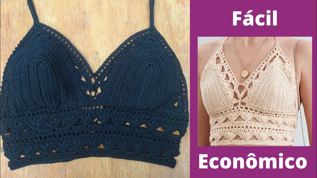 Cropped de Crochê fácil | Econômico e rápido