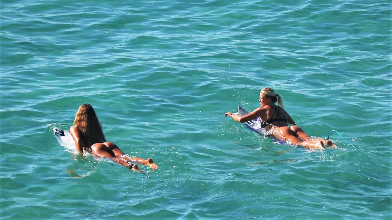 Female Surfers Shred Off-Season Bukit Spot - Surfing Bali