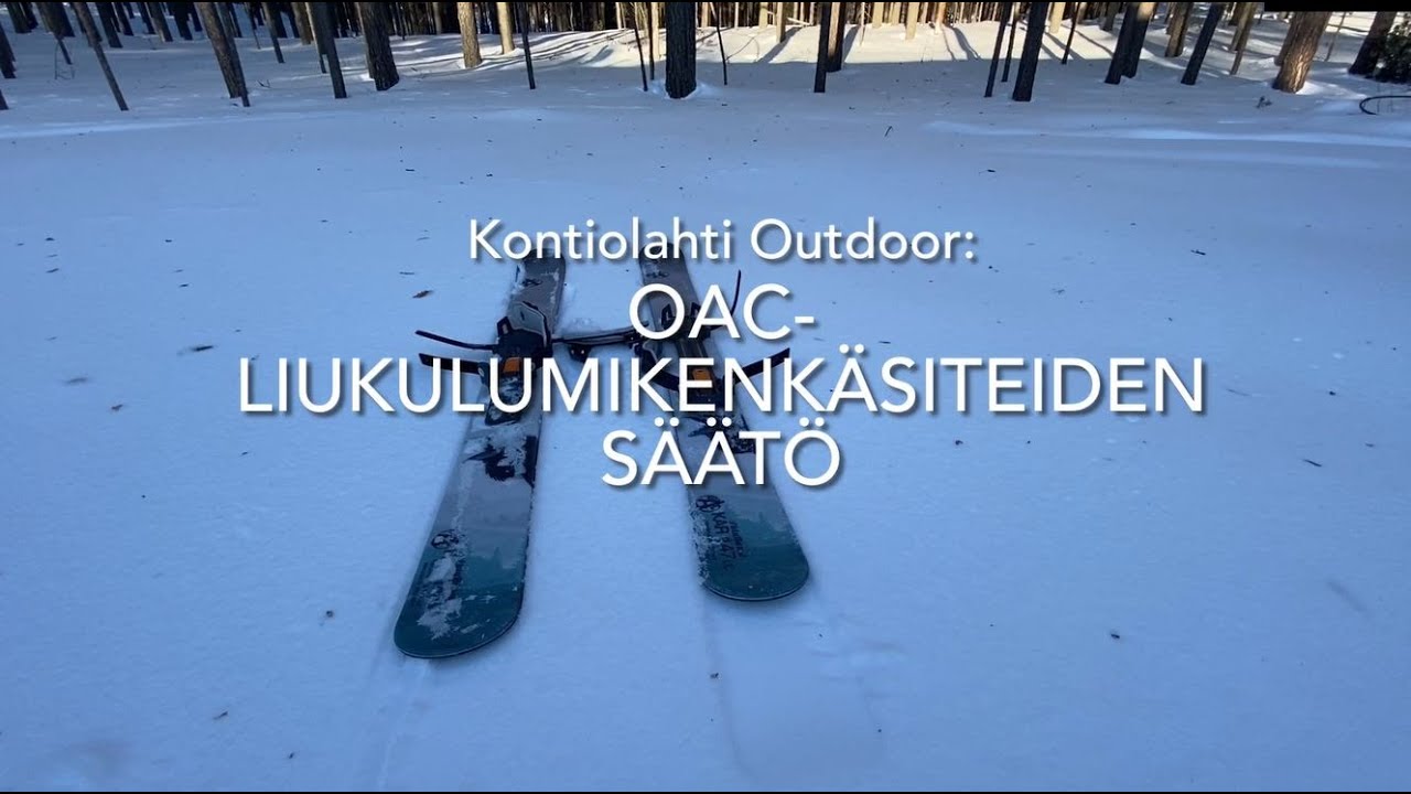 OAC-liukulumikenkien siteiden säätäminen