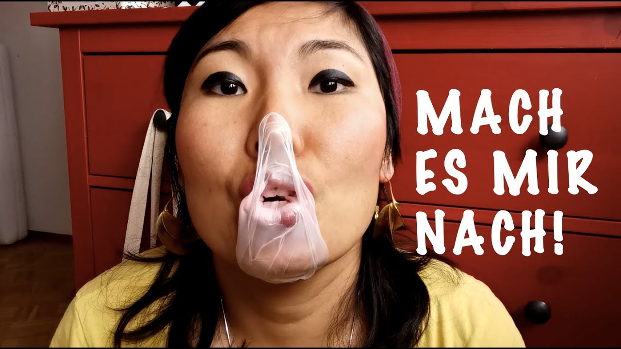 Kaugummiblase machen | Kaugummi Challenge | Kaugummi Blase platzt | ASMR Kaugummi kauen Mundgeräusch