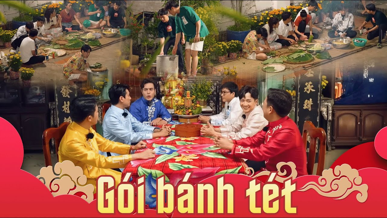 Ấm áp mùa cuối năm dàn cast cùng nhau gói bánh tét, Dương Lâm, HIEUTHUHAI đeo vàng đỏ tay