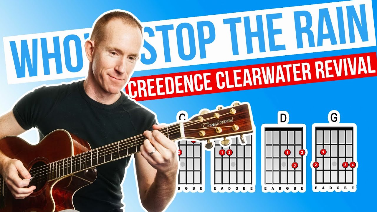 Wholl Stop The Rain ★ Creedence Clearwater Revival ★ Урок игры на акустической гитаре [с PDF]