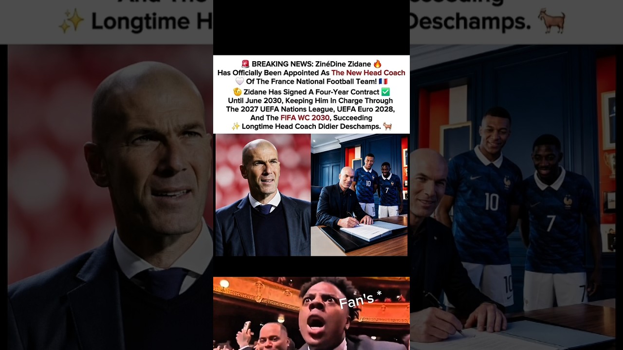 Zidane Takes Over the France National Team! 🚨 #shorts #fifa #trending