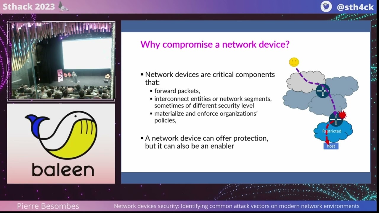 [FR] Sthack 2023 - Network devices security -  Pierre Besombes