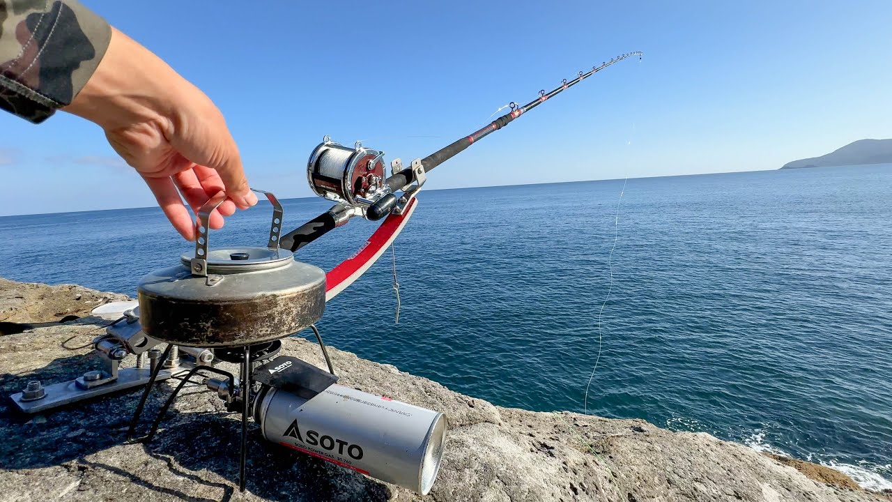 全ての大物が釣れる無人島で高級魚クエと平政を狙って24時間耐久ブッコミ釣りキャンプ