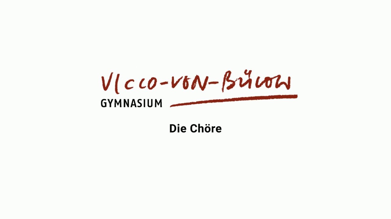 Die Chöre am Vicco-von-Bülow-Gymnasium stellen sich vor (Januar 2021)