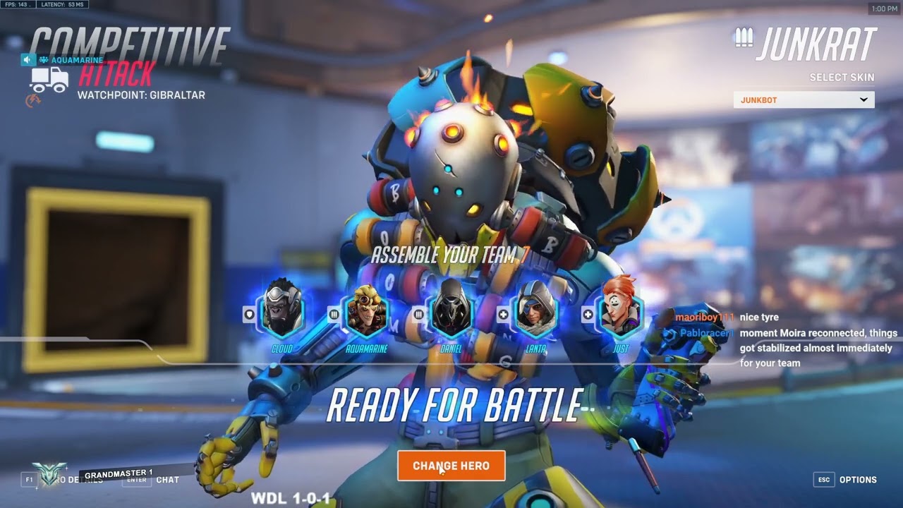 AQUAMARINE - BEST JUNKRAT IN THE WORLD! [OVERWATCH 2 SEASON 4]