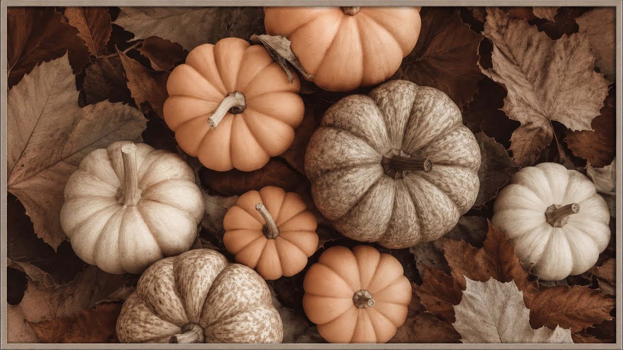 Fall Tv Frame Background 4K | No Ads 