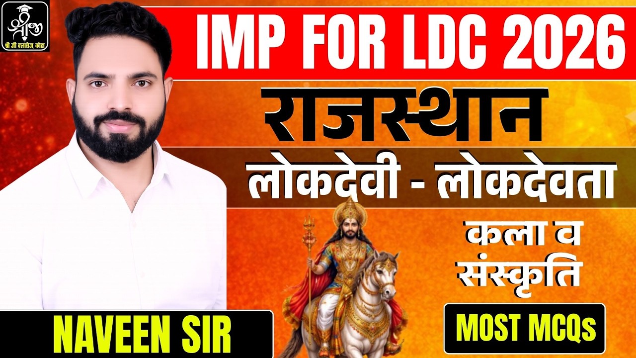 राजस्थान लोकदेवता व लोकदेवियाँ  TOP MCQs | Most Important Questions for All Exams #artandculture