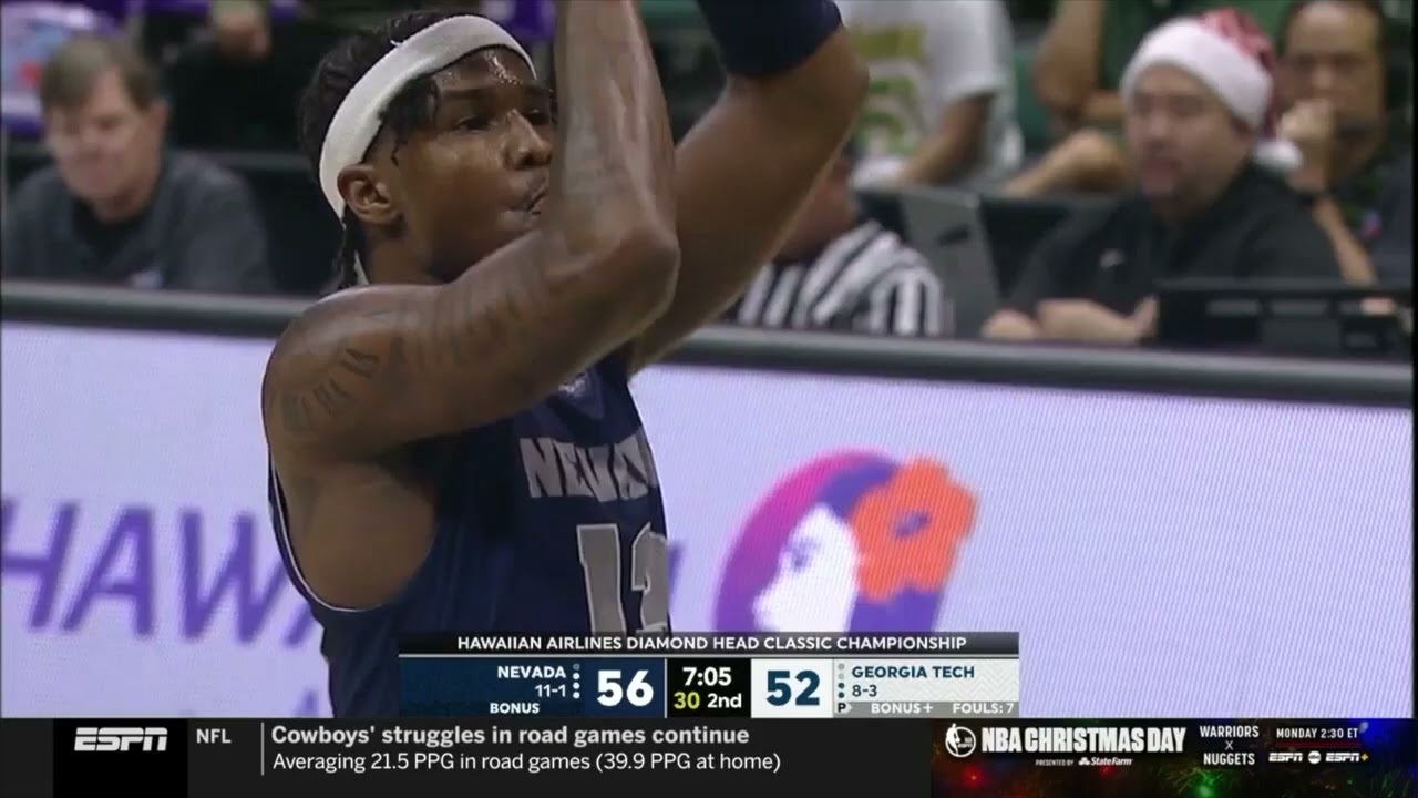 Kenan Blackshear 30 Points vs Georgia Tech | Full Highlights for Nevada 12-24-23