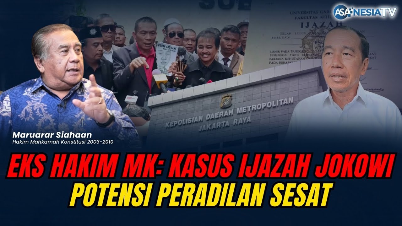 Eks Hakim MK: Kasus Ijazah Jokowi Potensi Peradilan Sesat