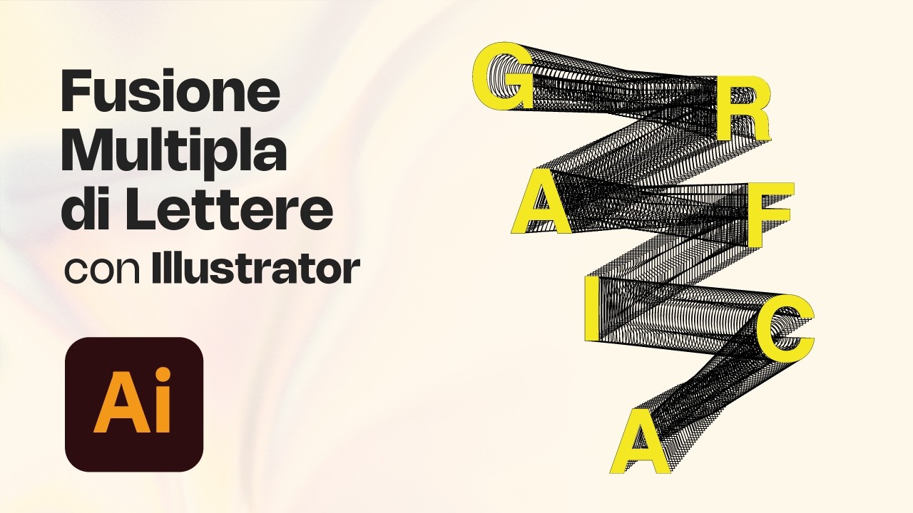 Creare una Fusione Multipla di Lettere con Illustrator ✍️