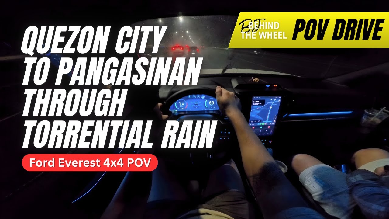 FORD EVEREST 4x4 POV DRIVE: QC to Pangasinan &mdash; Rainstorm Edition 🌧️ Long Rainy Night Trip