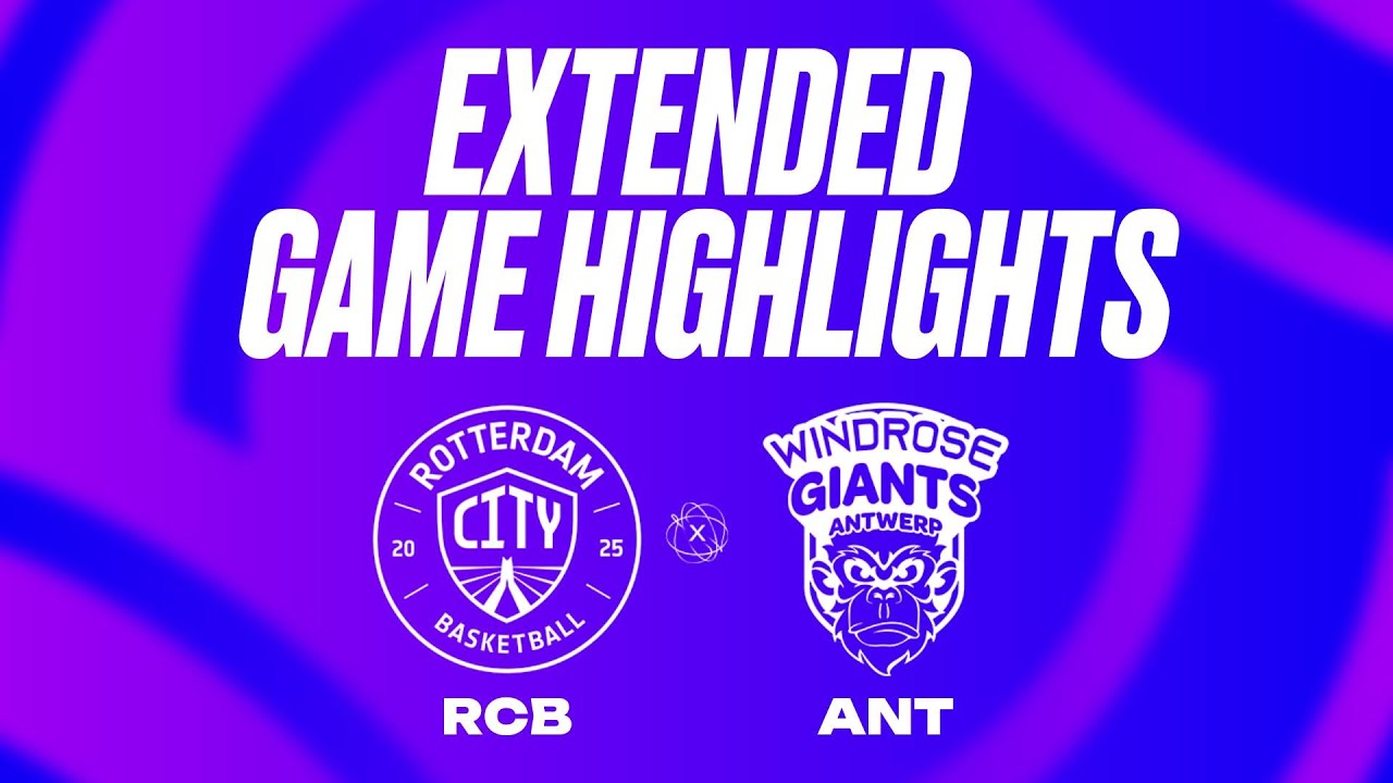 Rotterdam City Basketball vs. Windrose Giants Antwerp Extended Game Highlights