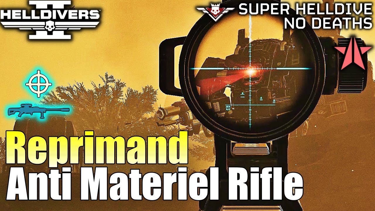Helldivers 2 - Anti Materiel Rifle Gameplay (No commentary, Max difficulty, No deaths)